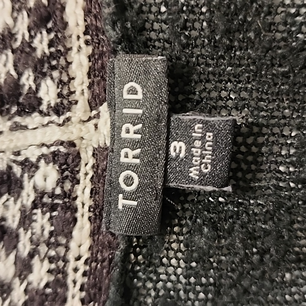 Torrid Black and White Cardigan - Picture 3 of 5